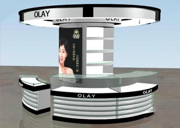 Brand Cosmetic Store Furniture / Cosmetics Shop Fittings Kiosk Any Color