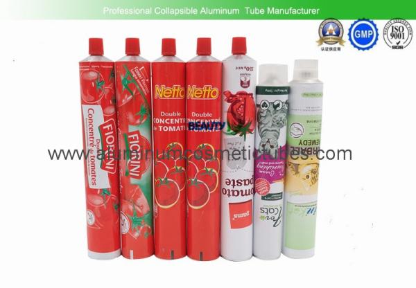 Food Grade Aluminum Tube Containers , Arissa Chili Paste Empty Plastic Squeeze