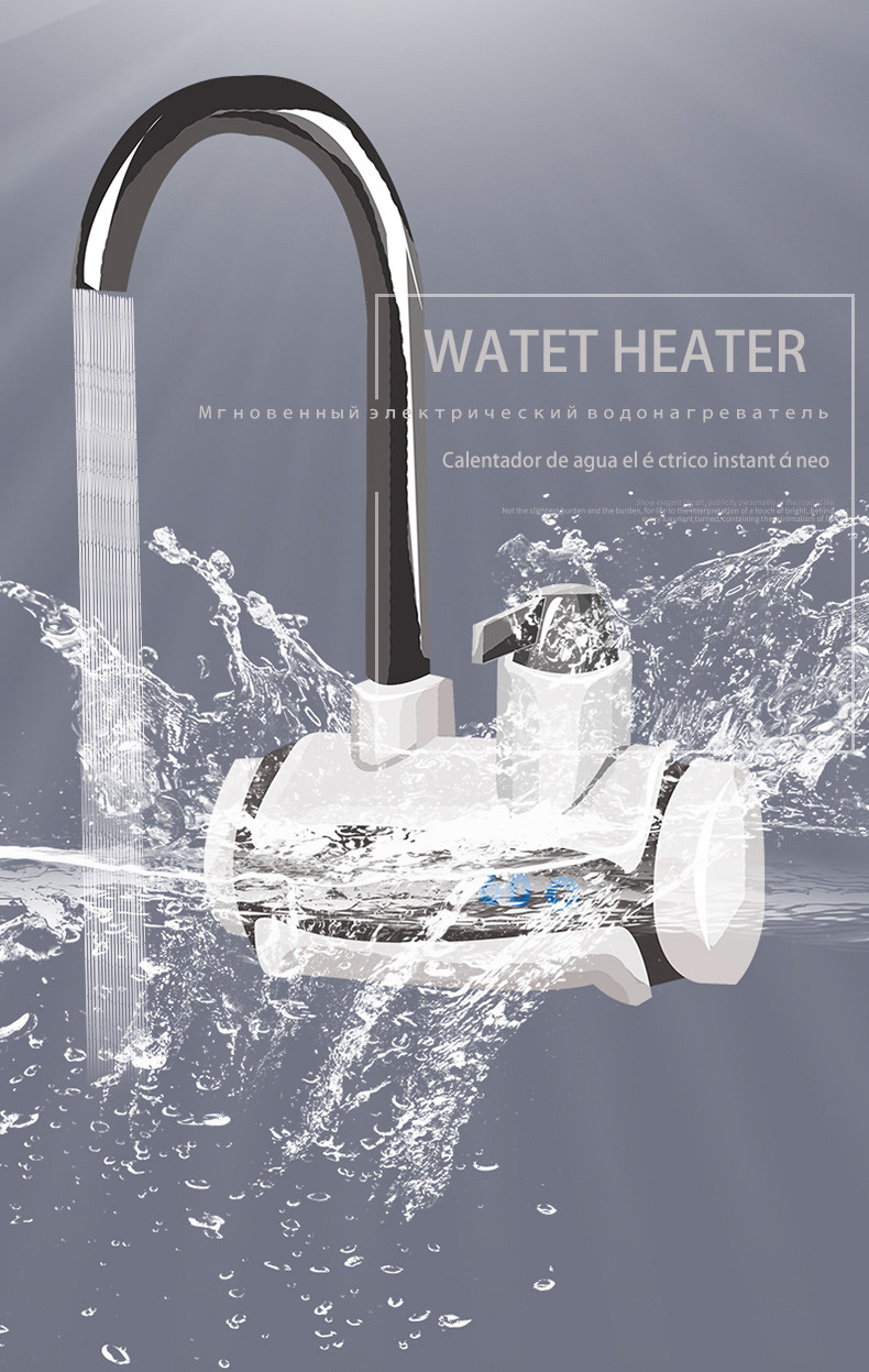 Kitchen Use 3000W Electric Hot Water Tap IPX4 With Touch Sensor