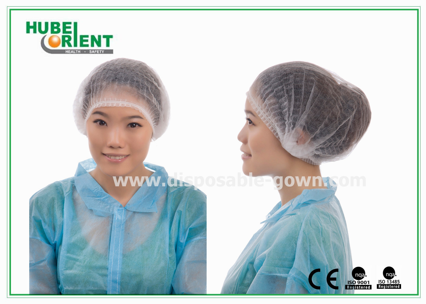 Ventilate Polypropylene Nonwoven Disposable Head Cap