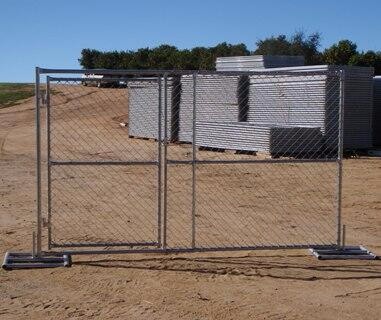 8'x12' tubing 1⅜"(35mm) x 16ga thickness chain link us standard temporary fencing 13ga/2.3m diameter