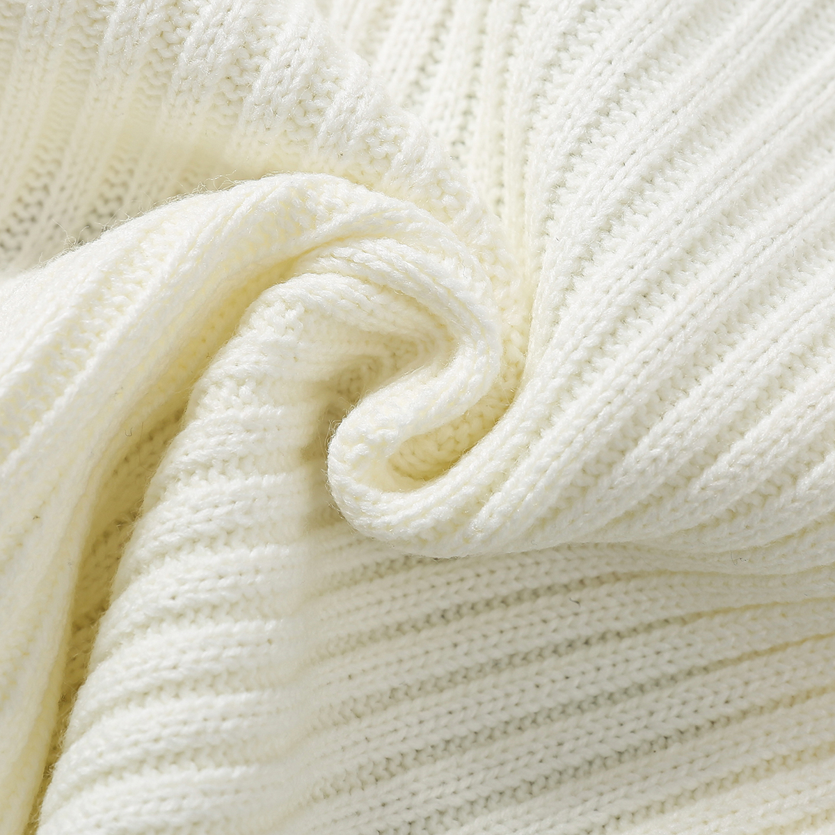 Customized Knitted Jacquard Cable Pattern Children Little Kids Winter Clothing Girls Sweaters
