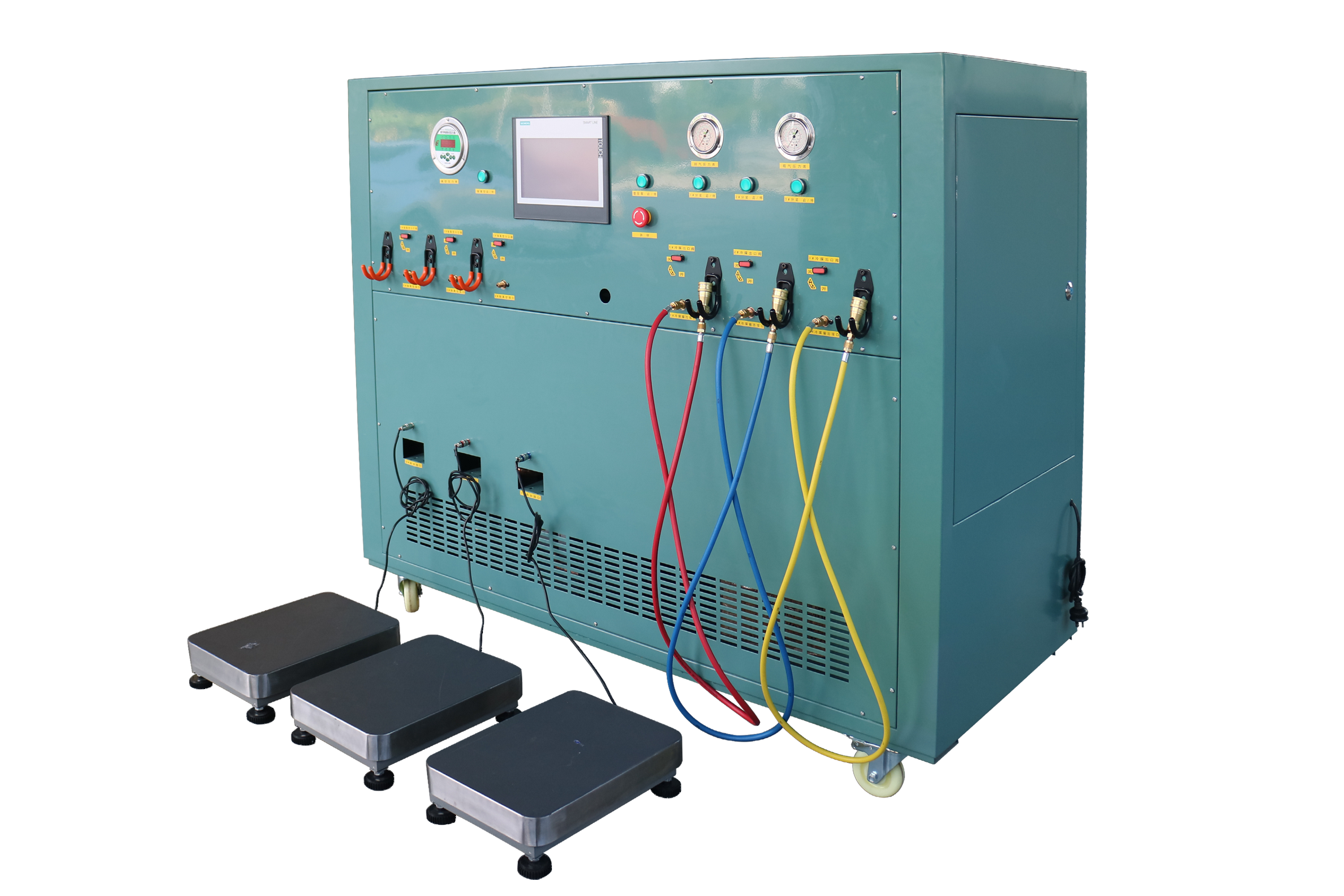 Flammable R290 R600a Refrigerant Recovery System 4HP Explosion Proof Recovery Machine Ac Charging Machine