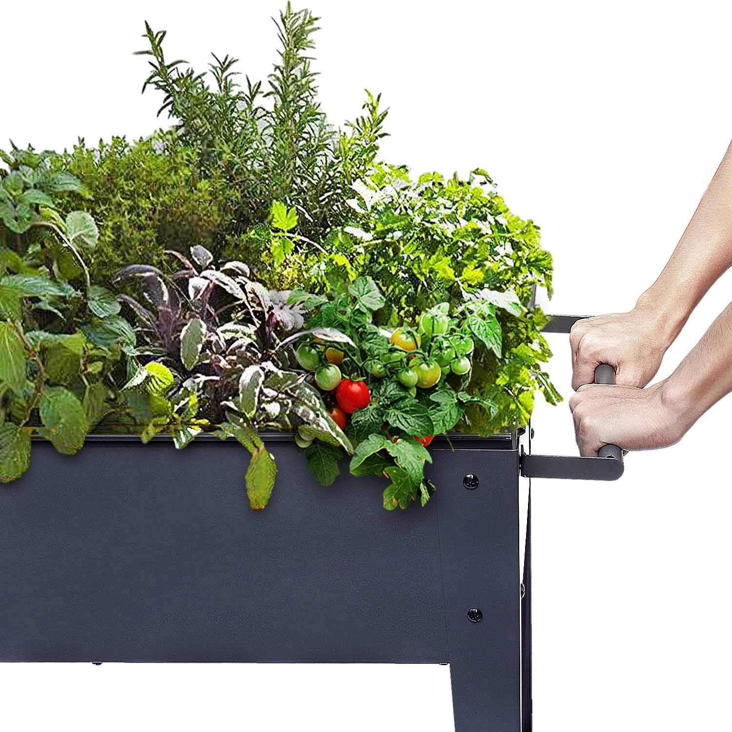 Work Process Heavy Duty Raised Planter Box for Outdoor Vegetable and Herb Garden
