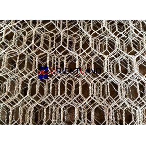 Rectangular Gabion Wire Baskets Earth Retain Double Twisted Hexagonal Mesh