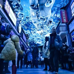 10000 Lumen Night Sky Projection Immersive Projector For Business Street