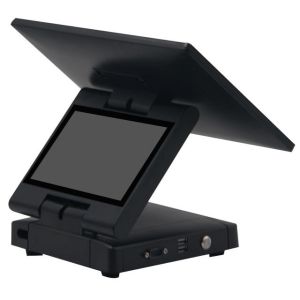 Foldable Desktop Payment Kiosk HDD-880 with Adjustable Screen Heights and 2G DDR