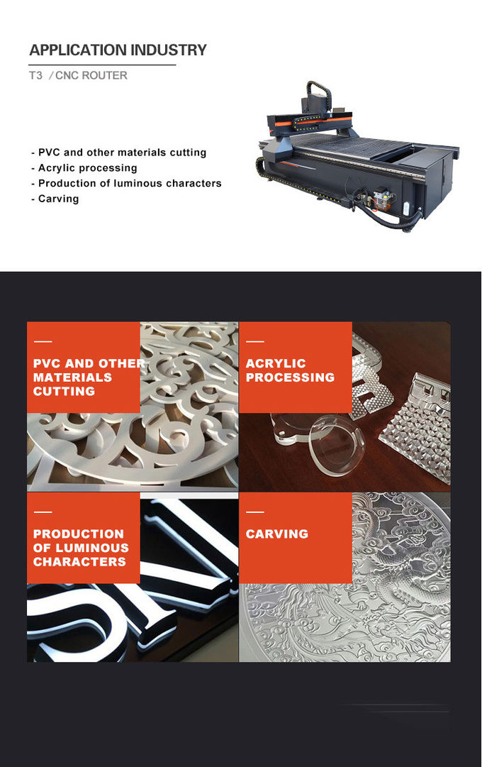 AC220V CNC Cutting Router Machine , 15m/Min 1325 CNC Router