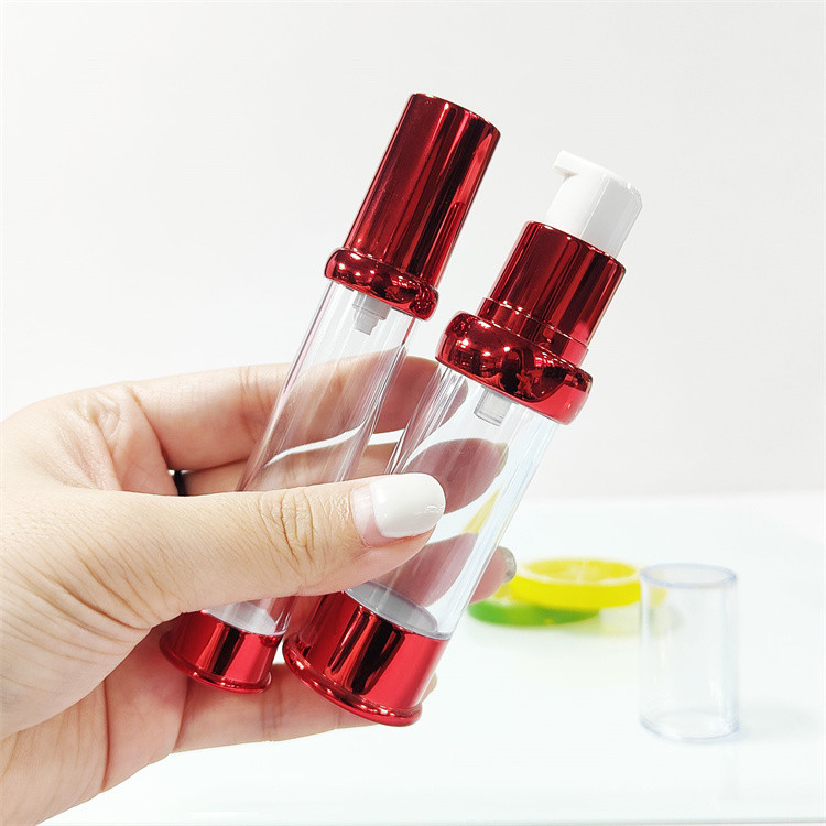 100ml Cosmetic Airless Bottle Refillable Clear For Eye Cream / Serum / Essence