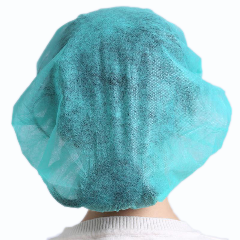 S&J Disposable non woven medical bouffant nurse cap elastic disposable cheap clip caps