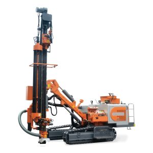 China 23m Drilling Depth Hydraulic Track DTH Drilling Rig 125HP Diesel Engine on sale