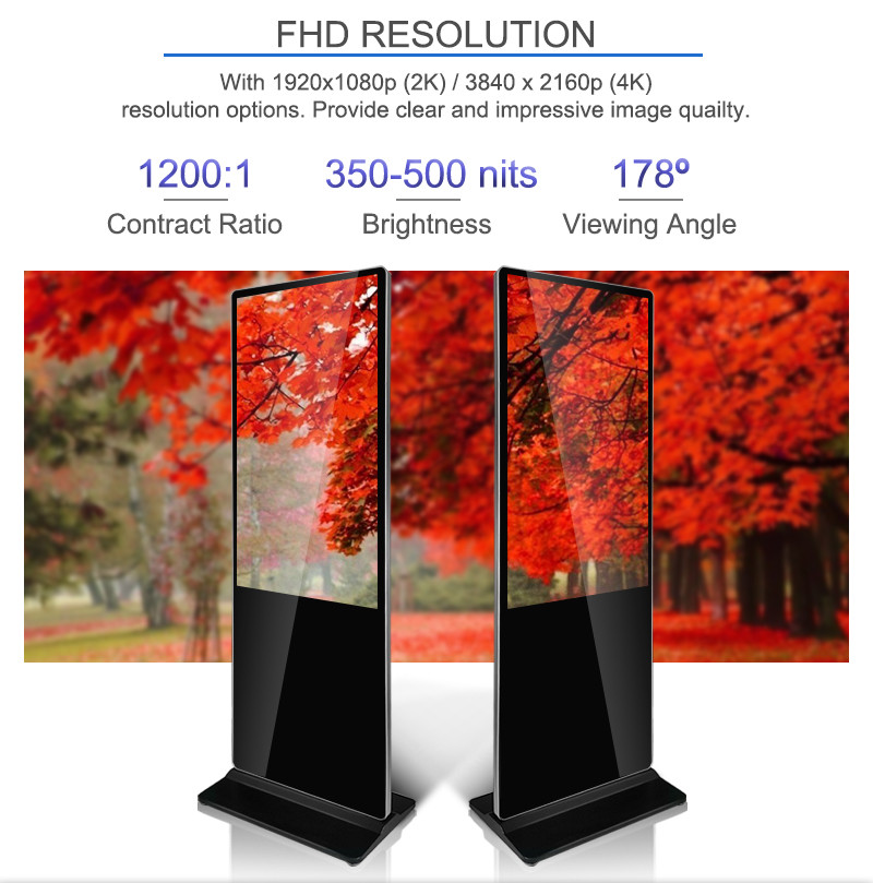 Screen Remote Update Monitor Indoor Digital Signage For Display