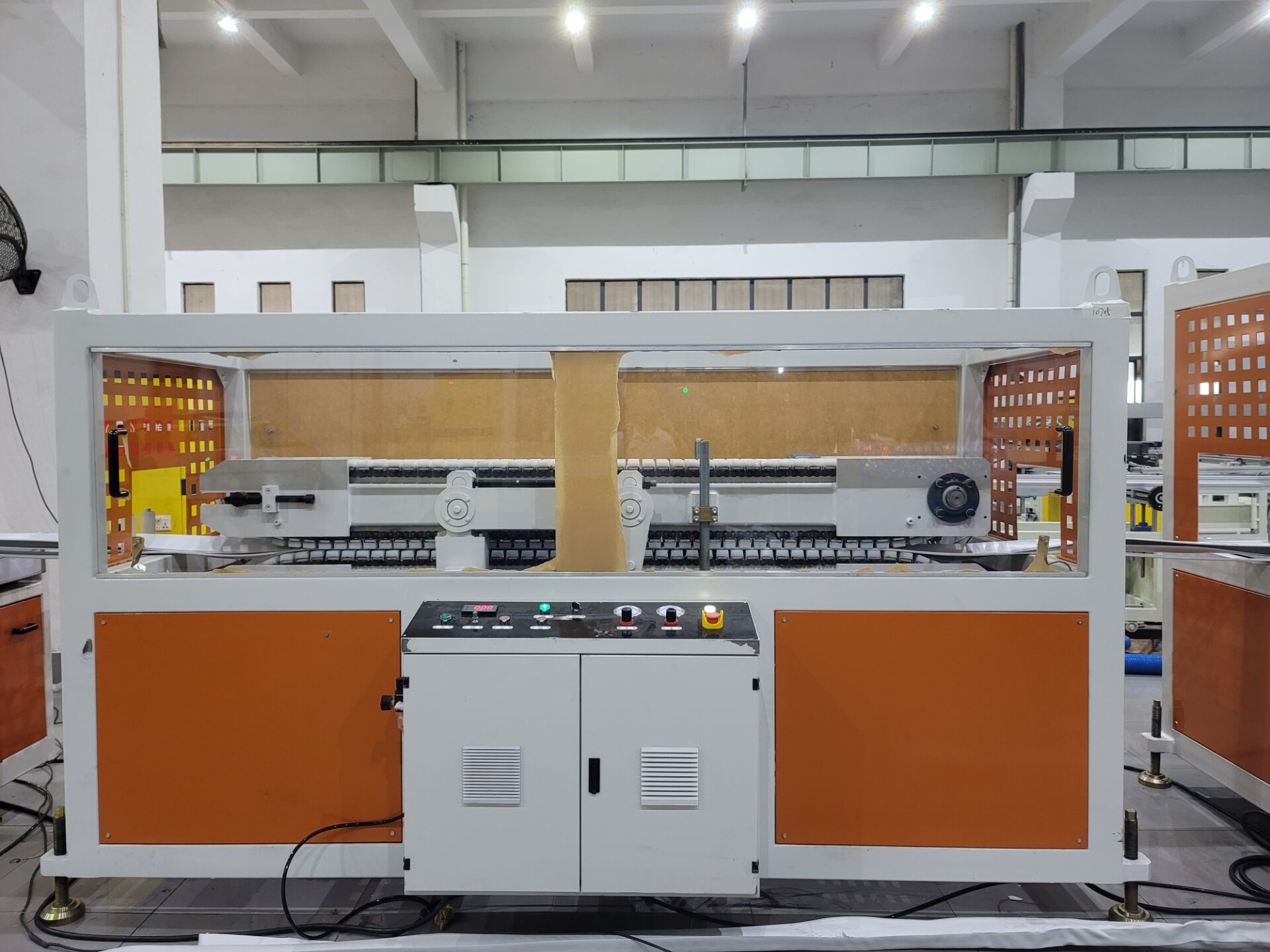 VFD Single Screw PVC ABS PP Plastic Profile Extrusion Machine