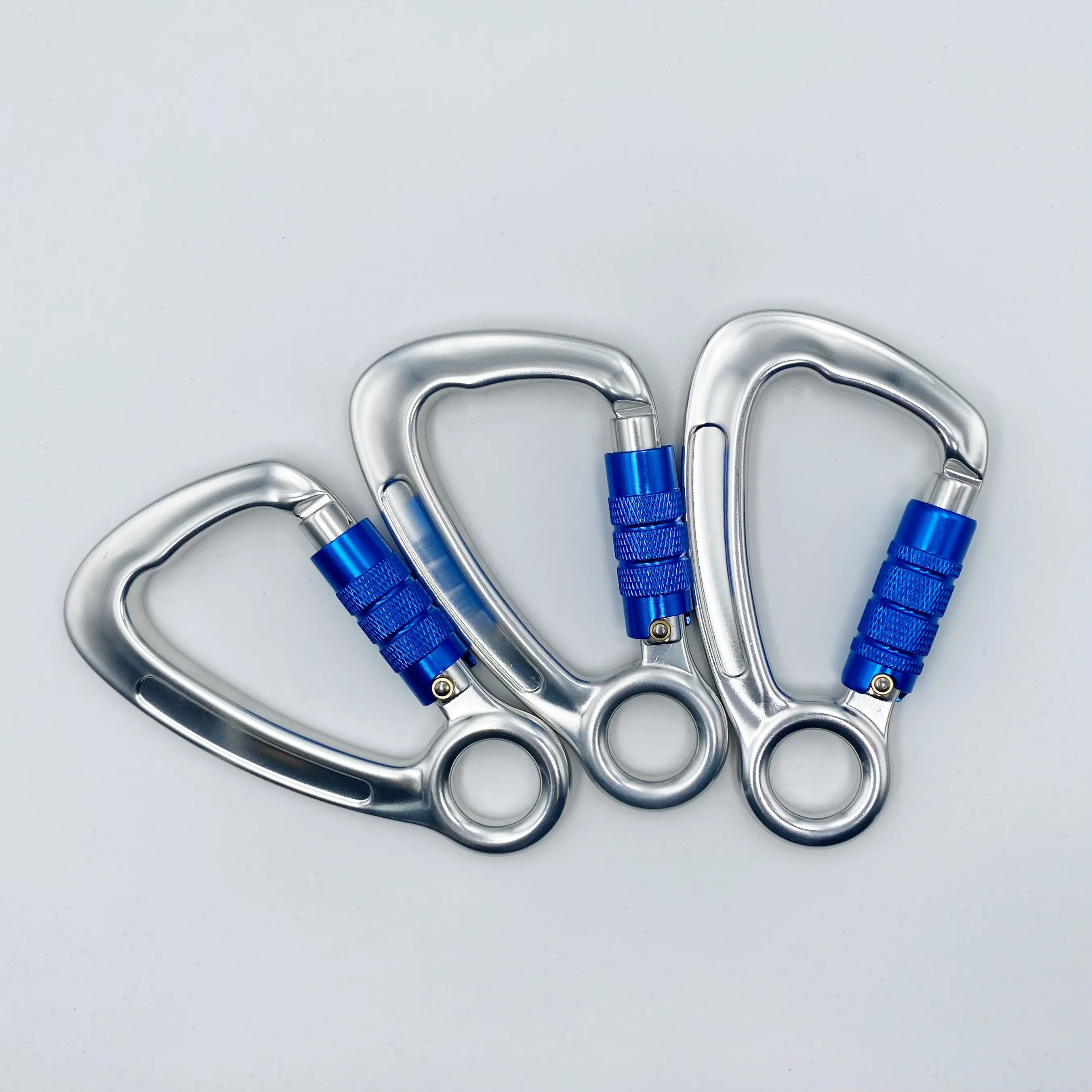 Heavy Industry Aluminum Carabiner 30KN Auto Mountain Climbing Swivel Clip Snap Hook