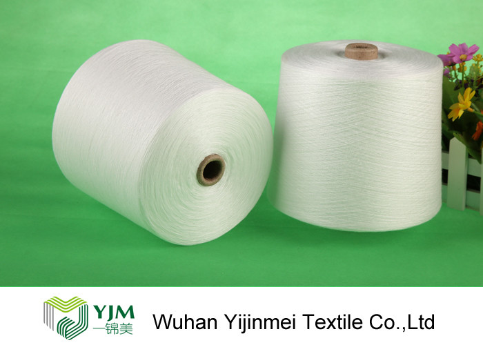 Virgin Raw White 100 Polyester Yarn Ring Spun Technic No Broken Ends
