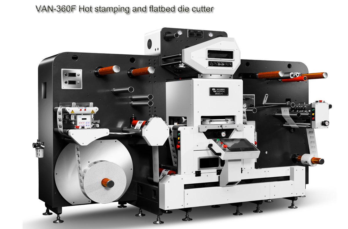 VAN-360R automatic label roll to roll rotary high speed high precision die cutting machine finishing solution