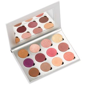 China Grey Board 12 Wells Cosmetic Eyeshadow Palette With Magnet Layer on sale