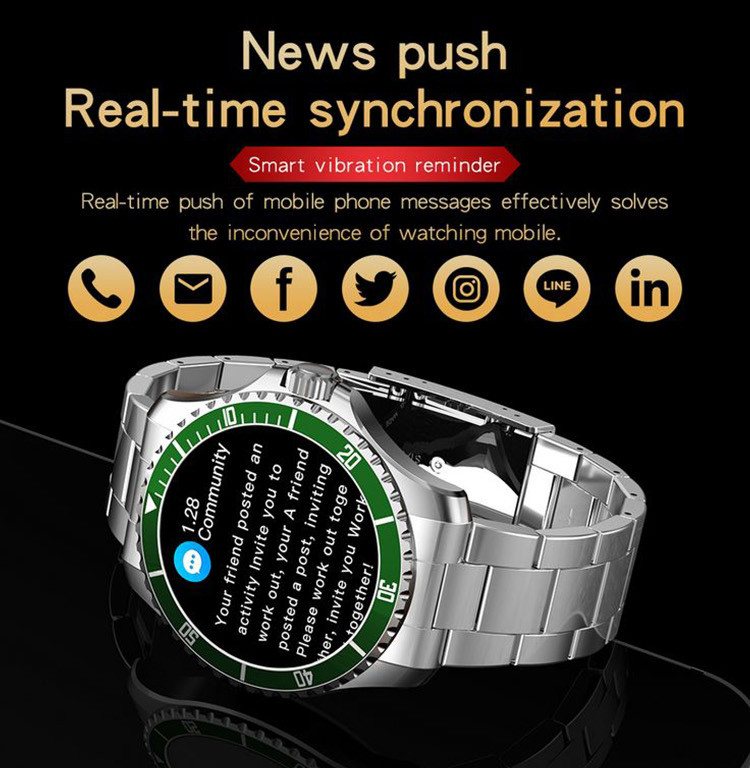 1.32inch 360*360 Water Resistant Bluetooth Calling Smartwatch OEM