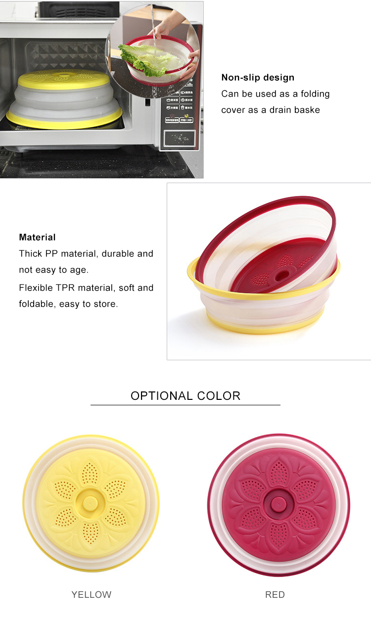 8.2" Collapsible Microwave Food Cover