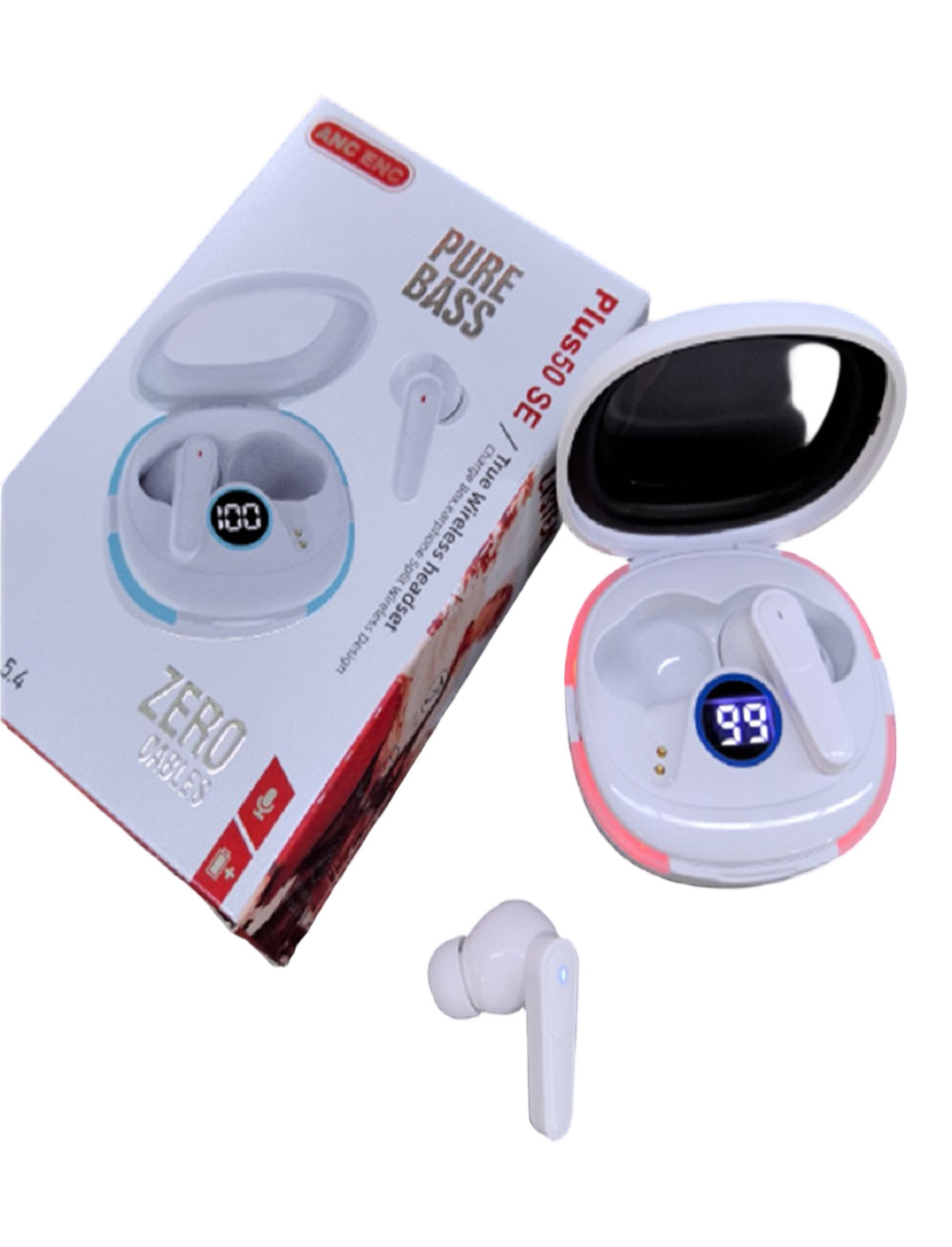 Powerful ANC+ENC Stable Connection Great Sound Quality Portability Noise-canceling Earphones