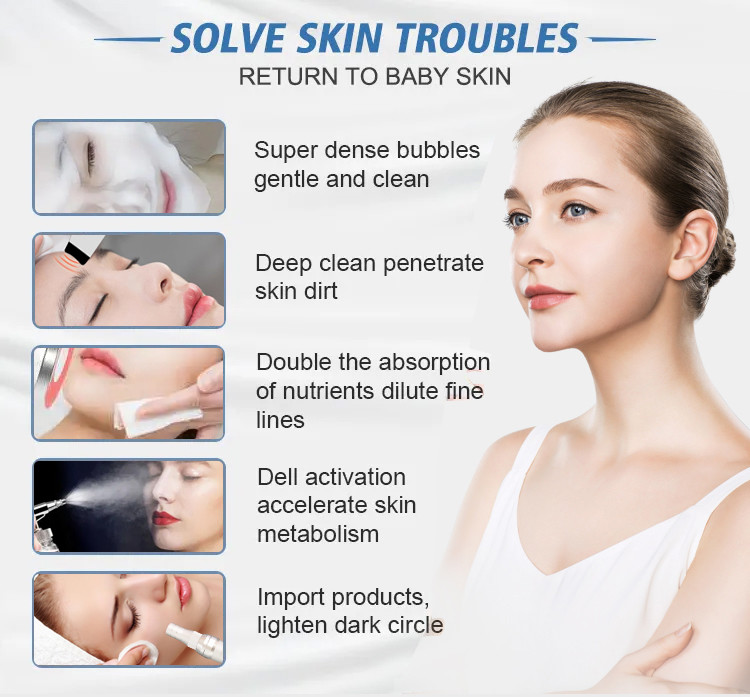 14 In 1 Microdermabrasion Machine Aqua Peeling Hydro Oxygen Facial Diamond Dermabrasion Machine