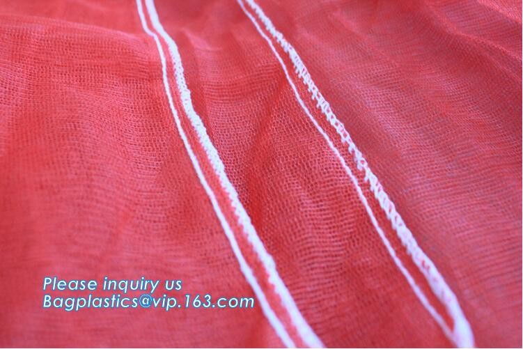 Reusable Solid Shopping Bag String Grocery Bag Shopper Cotton Tote Mesh Net Woven Portable Durable Shopping, BAGEASE