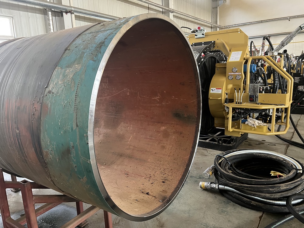 Steel Plate Beveling Machine for Pipeline Equipment at Manufacturing Plant Weight KG 4500