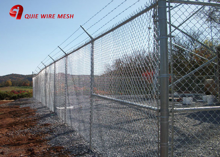 3 Foot Industrial Chain Link Fence Fabric Durable Strong Surface Low Maintenance