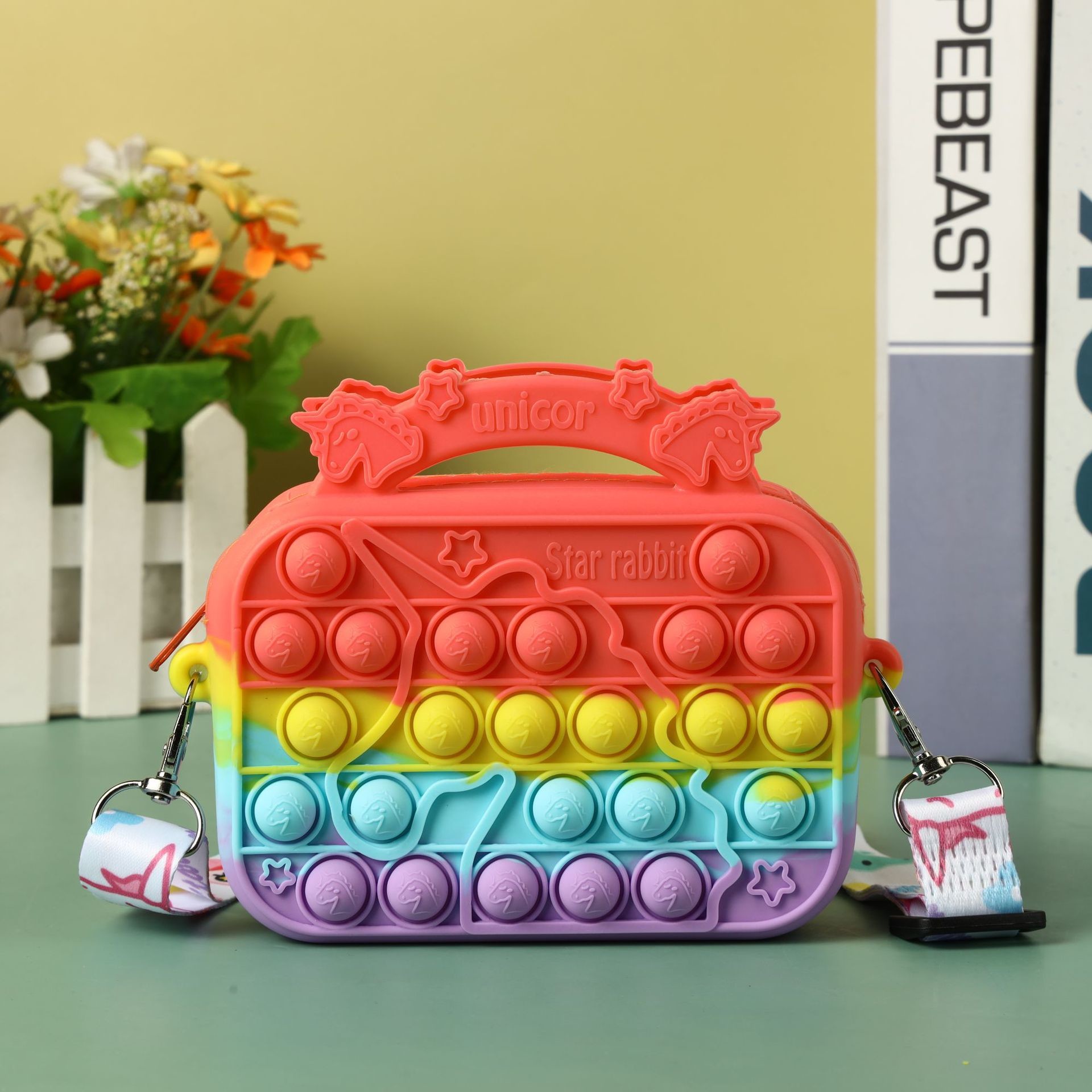 Toddle Handbag Silicone Coin Wallets Cute Crossbody Purse Bag Birthday Gifts For Little Girls Pencil Pen Case Makeup Bag