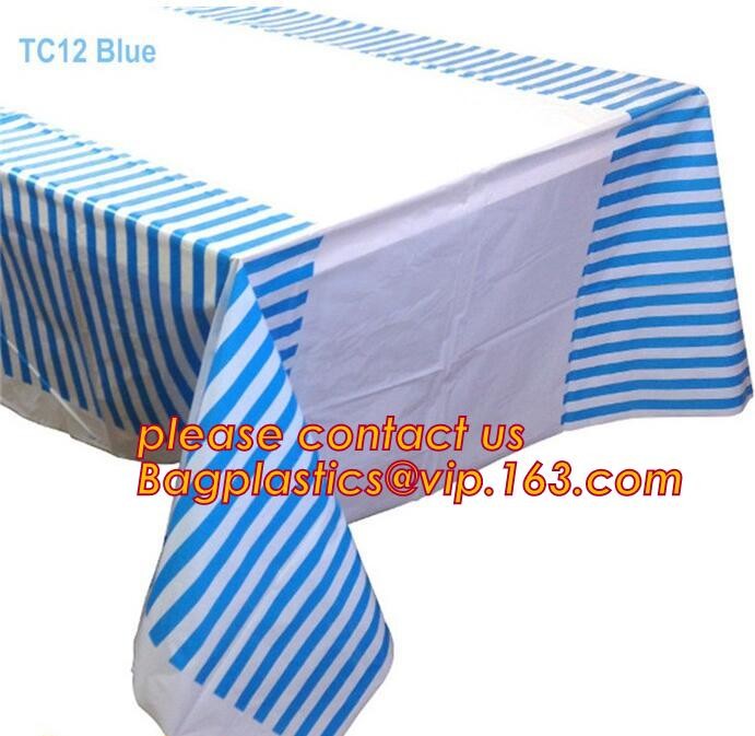 WHOLESALE DISPOSABLE PE PRINTED POLKA DOTS PARTY TABLE CLOTH, TABLE COVER,1PCS/BAG,600BAGS/CTN,SEASONAL PACKAGING TPU EV