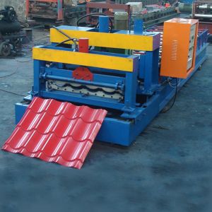 2018 new type color steel glazed tile roll forming machine PLC control automatic