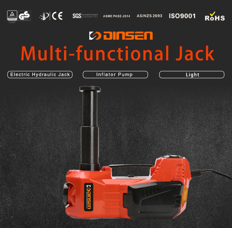 The new design electric inflatable car hydraulic jack