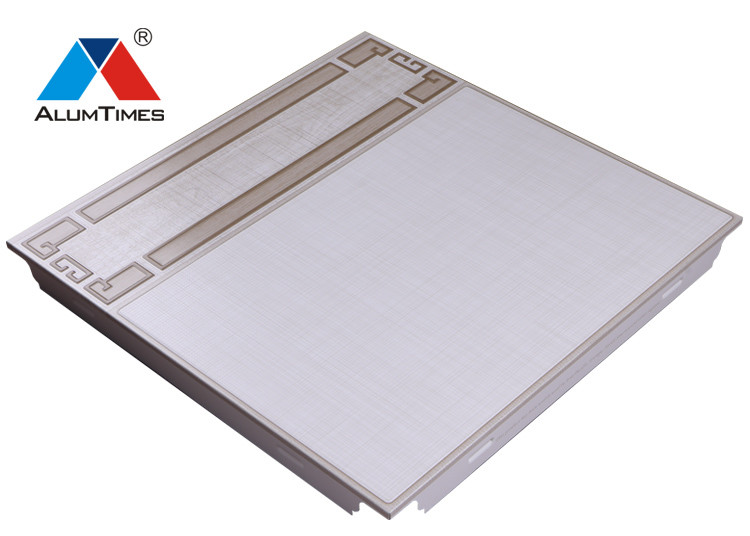 Durable House Interior False Ceiling , 30×30cm Indoor Aluminium Clip In Ceiling