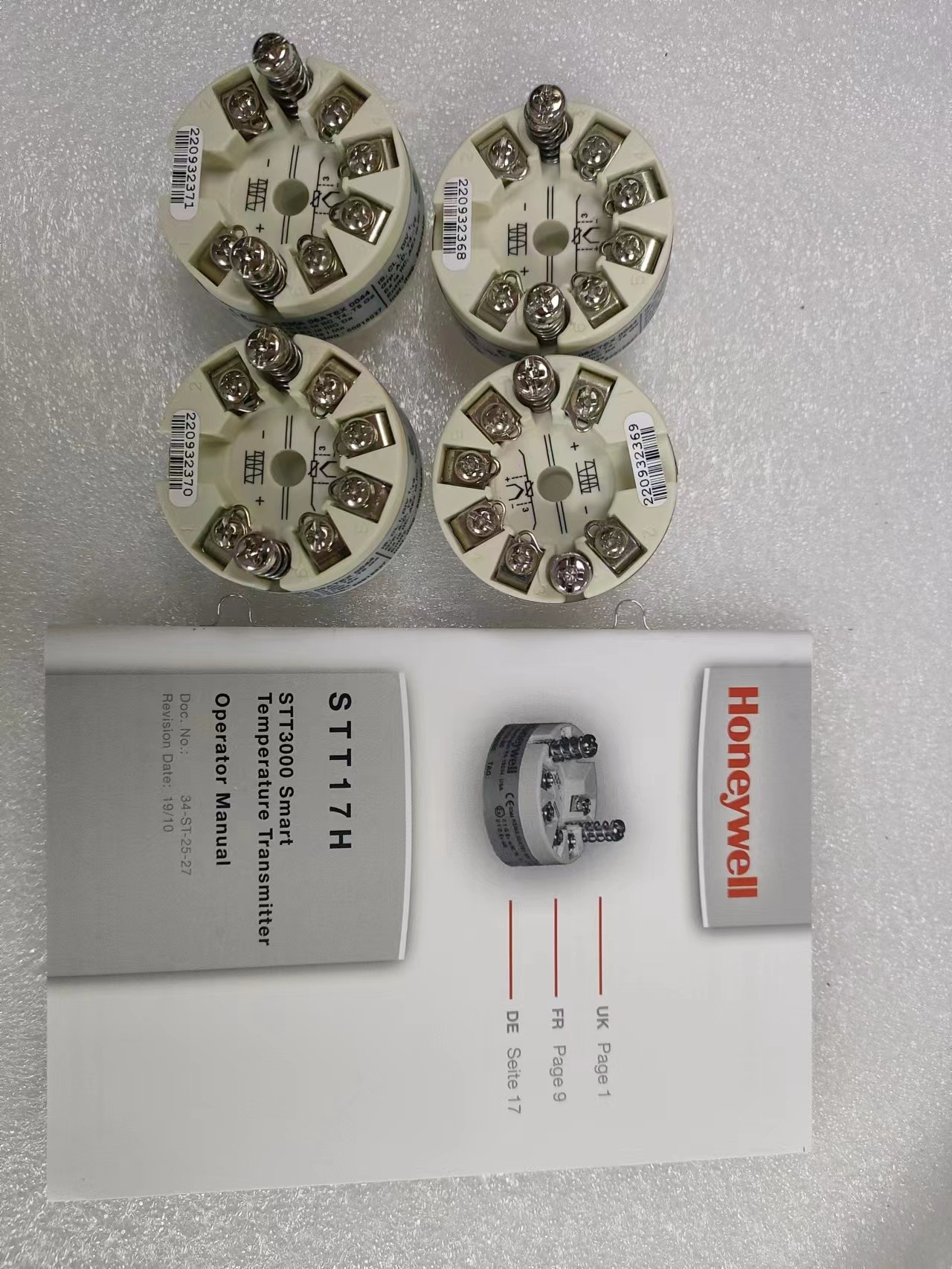 Honeywell STT17H-BS programmable temperature transmitters 4-20MA