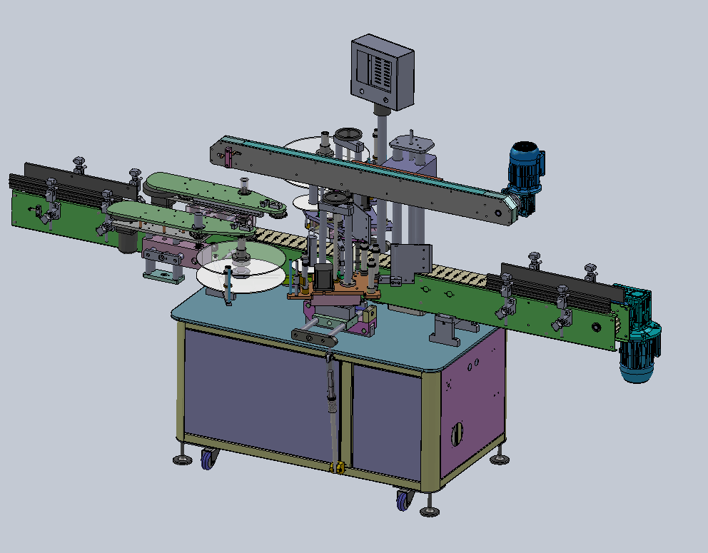 Double Side Label Applicator Shampoo Cosmetics Perfume Carton Box Corner Sealing Labeling Machine