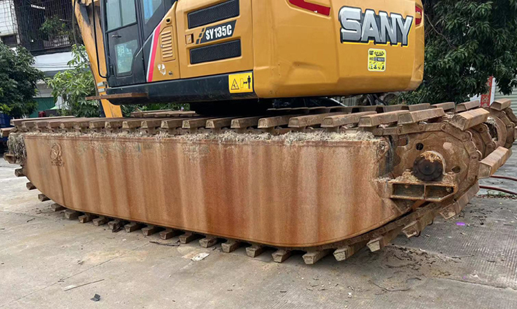 2020 Sany SY135C Amphibious Excavator Crawler Pontoon Excavator 1081 Working Hours