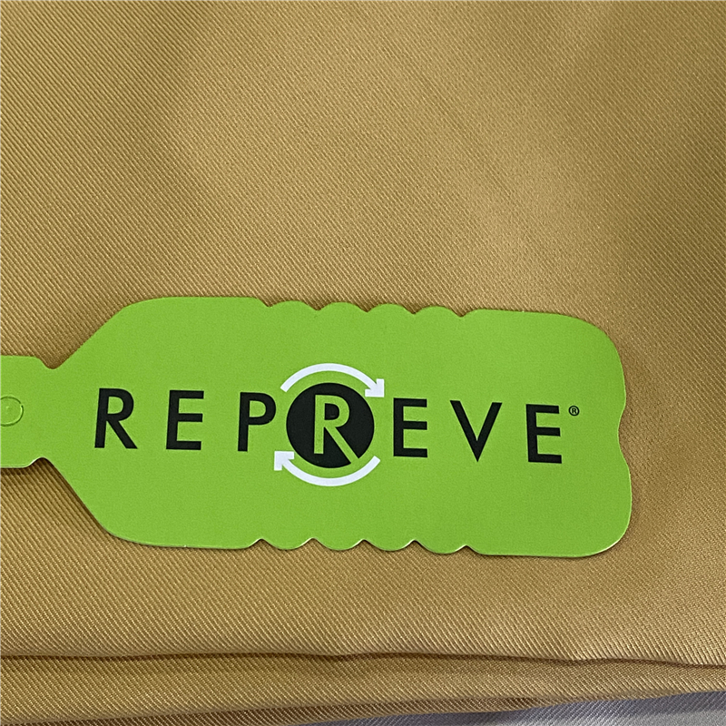 90GSM RPET Gabardine Fabric for Clothing GRS Certified Customizable Density Woven Technics