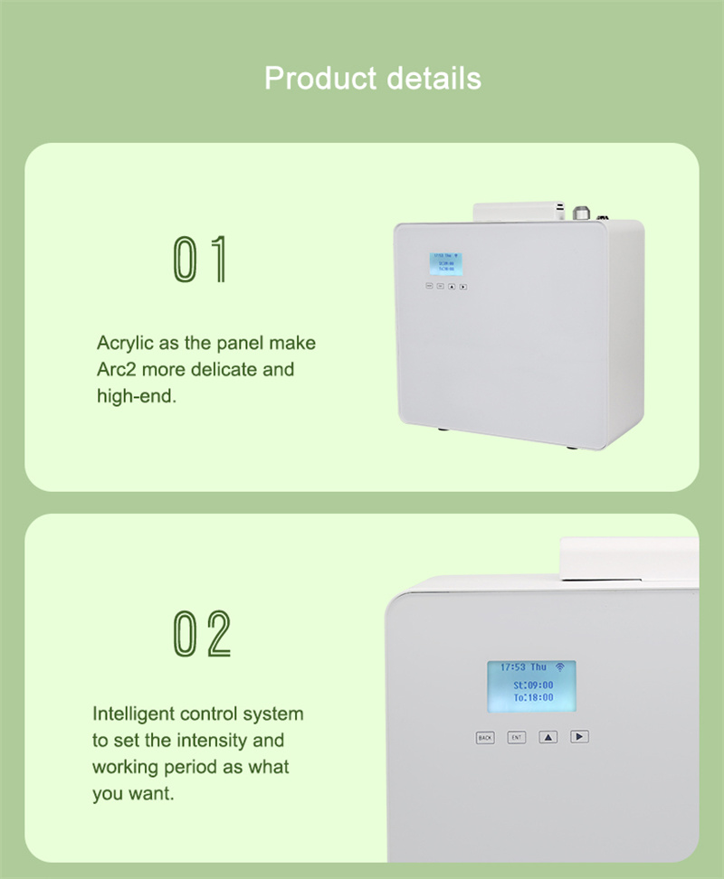 WIFI Intelligent Control Essential Oils Diffuser 800ML Large Capacity Commercial Hotel Waterless Electric Aroma Diffuser