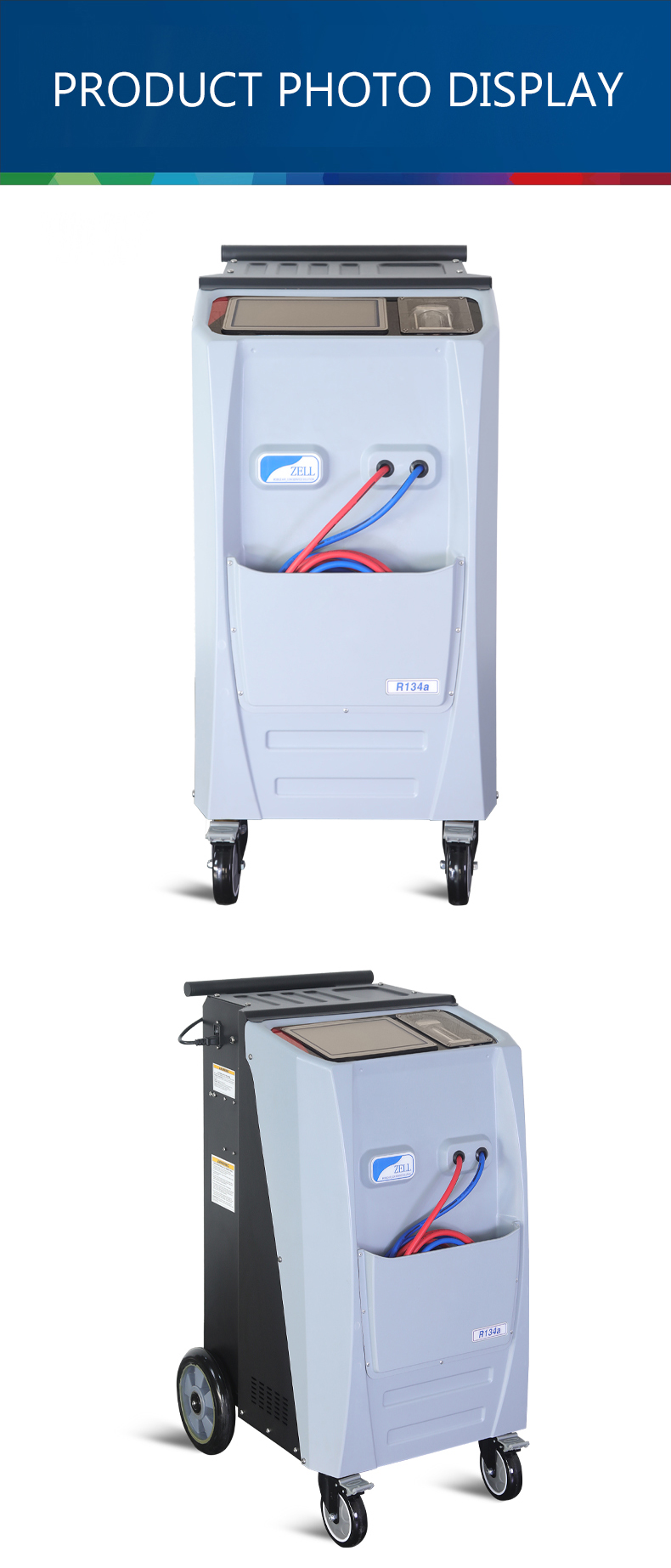 AC1800-F Refrigerant r134a Car AC Filling Machine for Flush Rechage Reclying