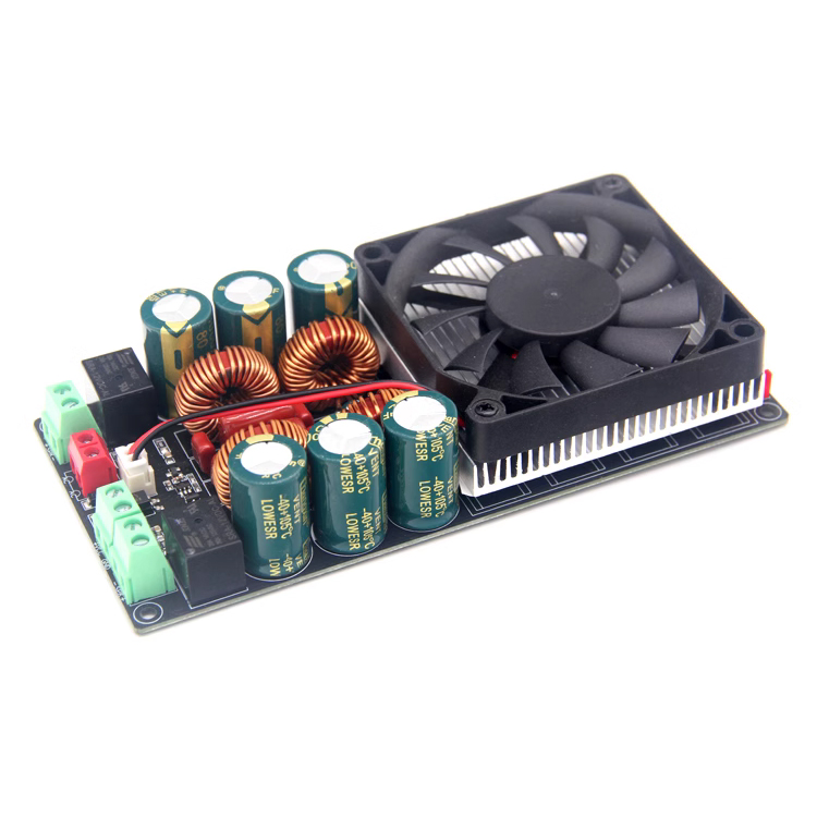 Private Mold NO 2*500W Class D Digital Stereo HiFi Power Amplifier Board 12V 24V 36V 48V for Car Karaoke Home Theater Subwoofer Speaker