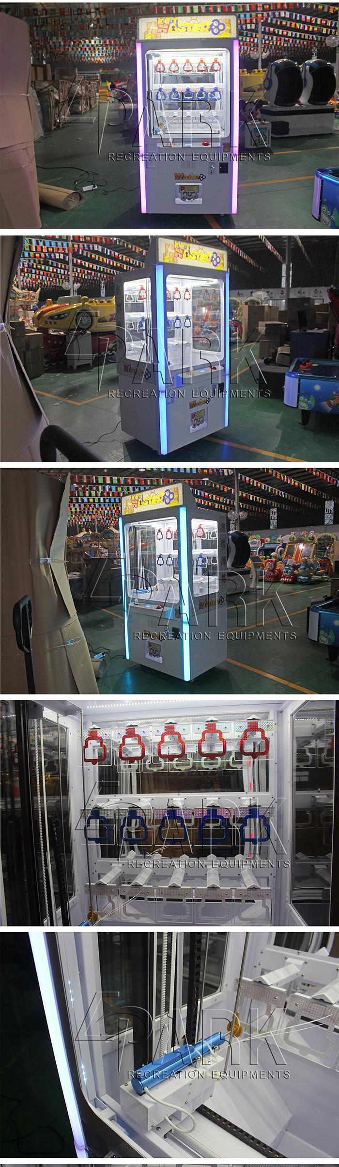 Key Master Arcade Doll Vending Crane Game Machine For Shopping Mall