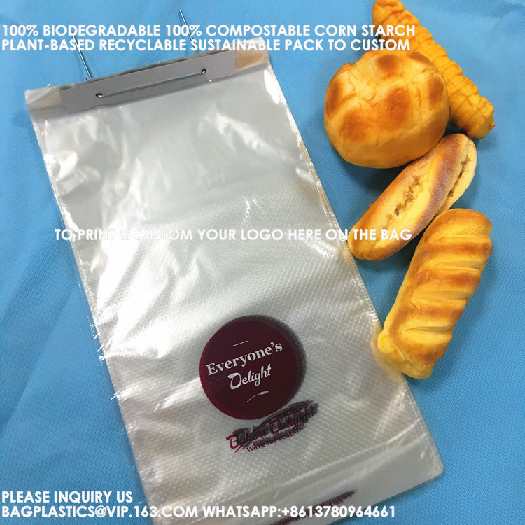 Auto Packaging, Factory Customized Size Micro Perforate Pla Bread Packaging Wicket Bag Bread Cellophane Bag