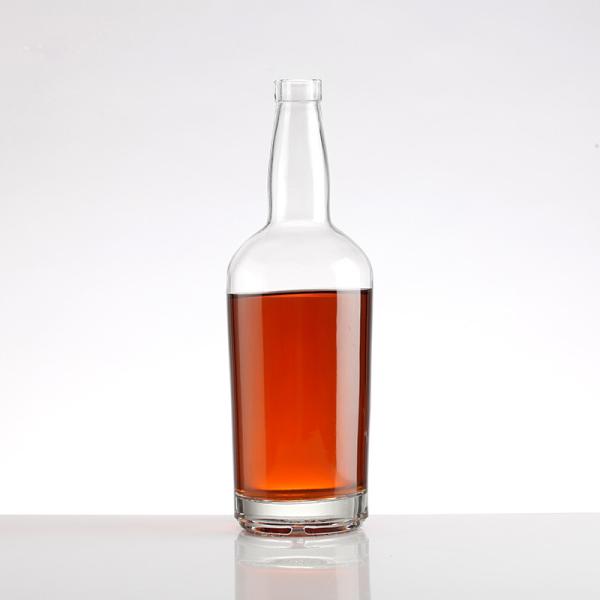 Hot Stamping 200ml 375ml 500ml 750ml 1000ml Glass Bottle for Whisky Rum Foreign