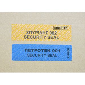 Custom Date Warranty VOID Security Labels For Seal High Value Packages