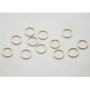 0.1mm - 0.5mm H63 / H65 Flat Brass Wire Customized Length For Wire Ring / Loop