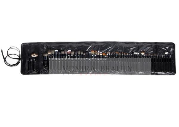 Complete Vonira Anniversary 60 Pieces Professional Makeup Brush Set Black PU