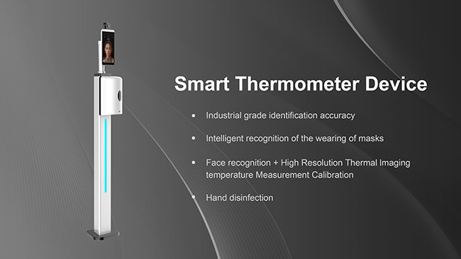 Free Standing Facial Recognition Temperature Body Temperature Measurement