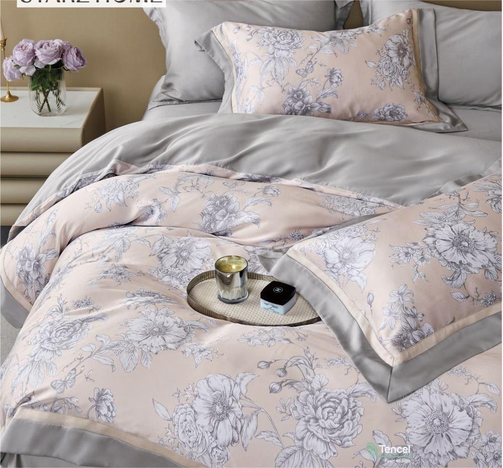 Endless Pattern Type 300tc Thread Count Bedsheets Set in Floral Printed 100% Cotton