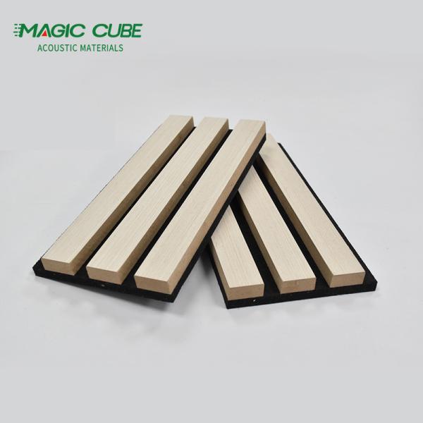 Interior fluted akupanel eco-friendly sound absorption slatted akupanel Board