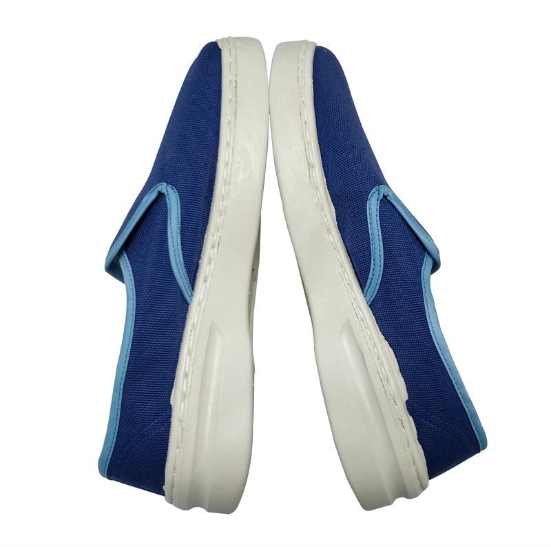 Dark Blue Fabric ESD Safety Shoes Non Hole Anti Static Shoes For EPA Area